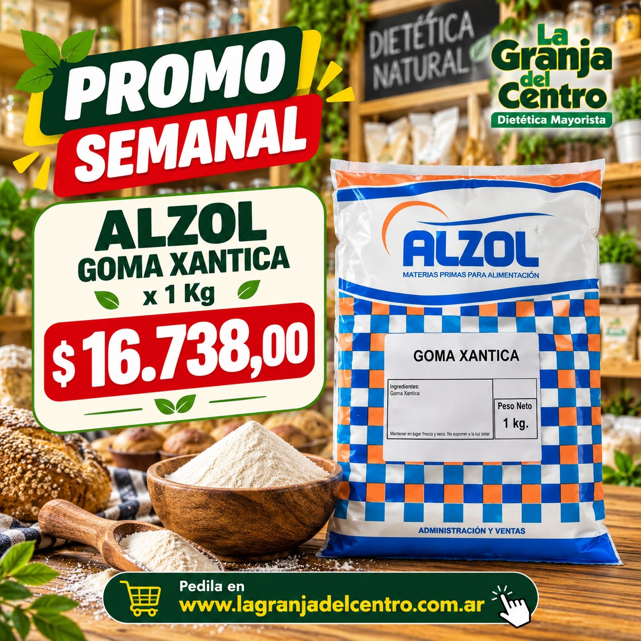 Ofertas y Promociones ALZOL - Goma Xantica x 1 Kg